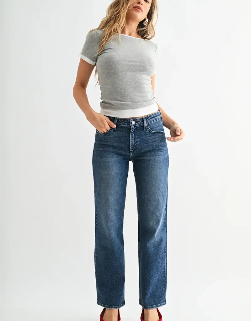 Just Black Denim Stretchy Straight