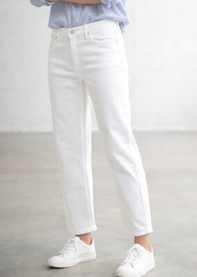 Just Black Denim Mid Rise Stretch Bow Boyfriend