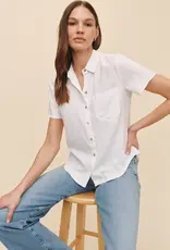 Bella Dahl Short Slv. Pkt. Button Down