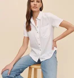 Bella Dahl Short Slv. Pkt. Button Down