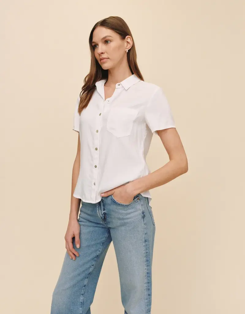 Bella Dahl Short Slv. Pkt. Button Down