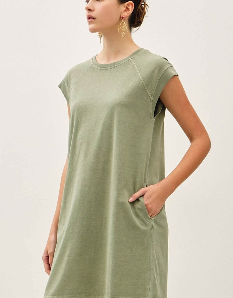 Scout Olive Jersey Dress