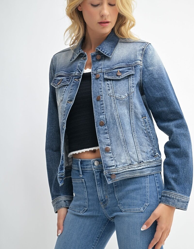 Just Black Denim Western Denim Jacket