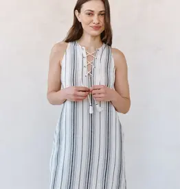 Bella Dahl Lace Up Mini Dress