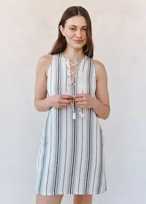 Bella Dahl Lace Up Mini Dress