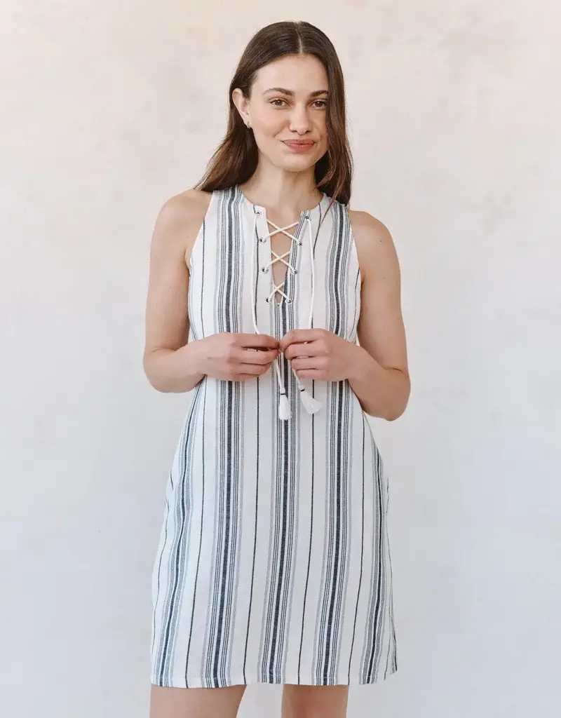 Bella Dahl Lace Up Mini Dress