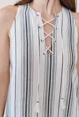Bella Dahl Lace Up Mini Dress
