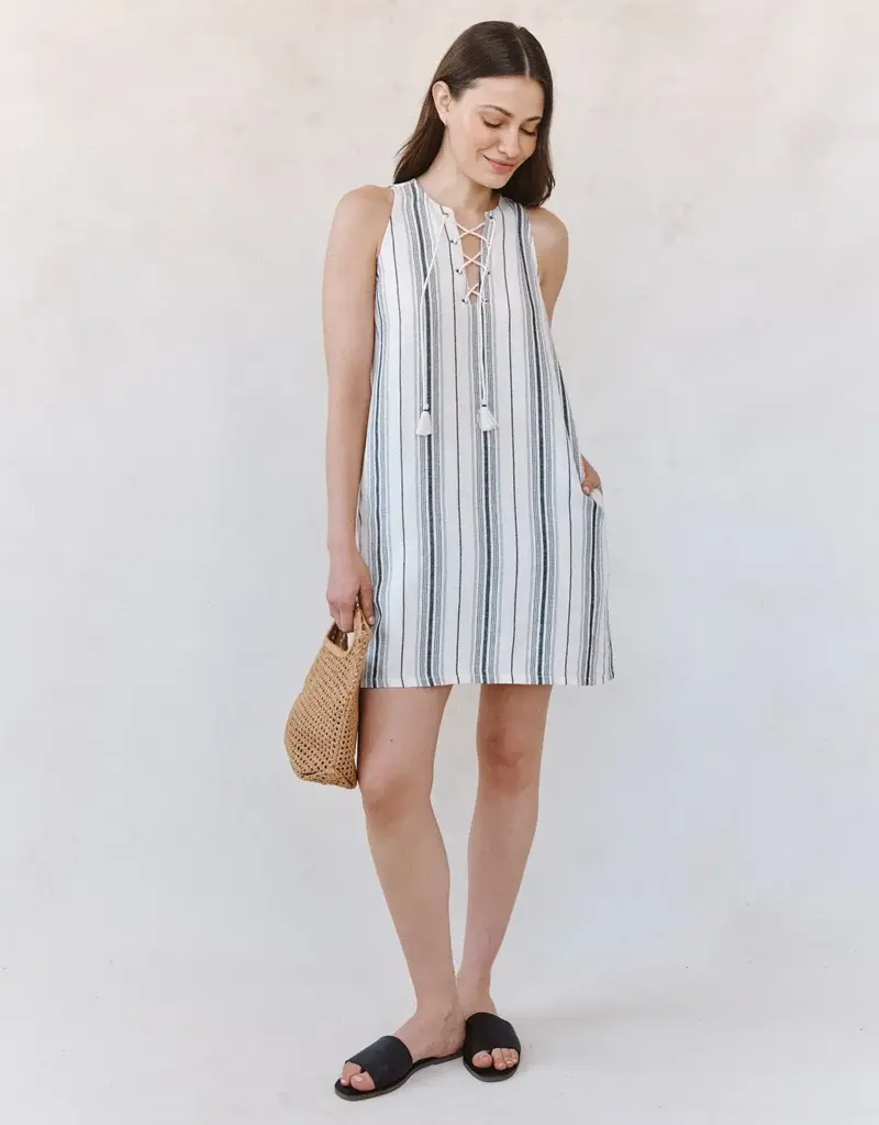 Bella Dahl Lace Up Mini Dress