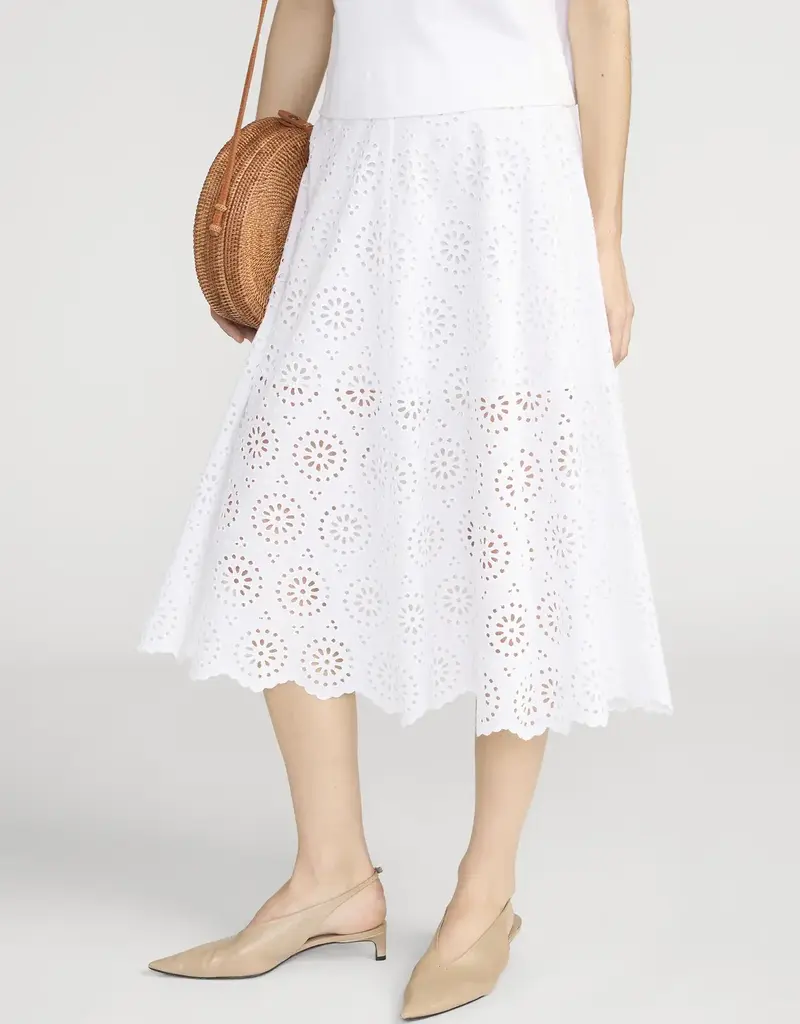 Frame Solstice Eyelet Skirt