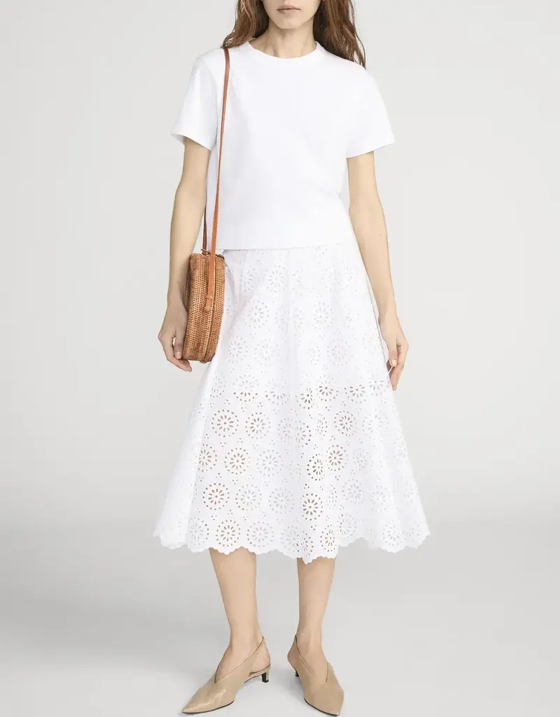 Frame Solstice Eyelet Skirt