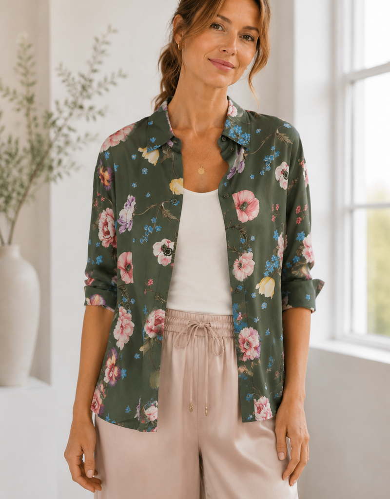 Oui Floral Blouse