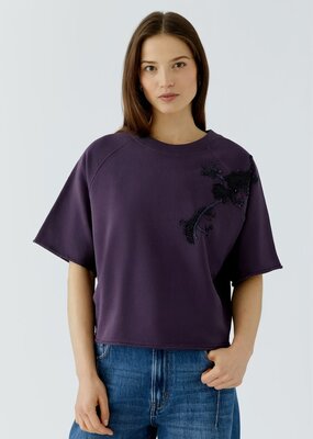 Oui Beaded Sweatshirt