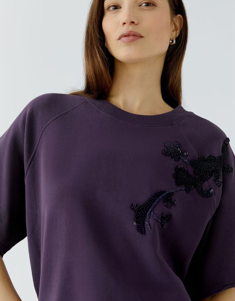 Oui Beaded Sweatshirt