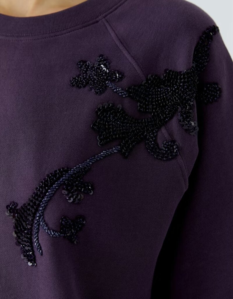 Oui Beaded Sweatshirt