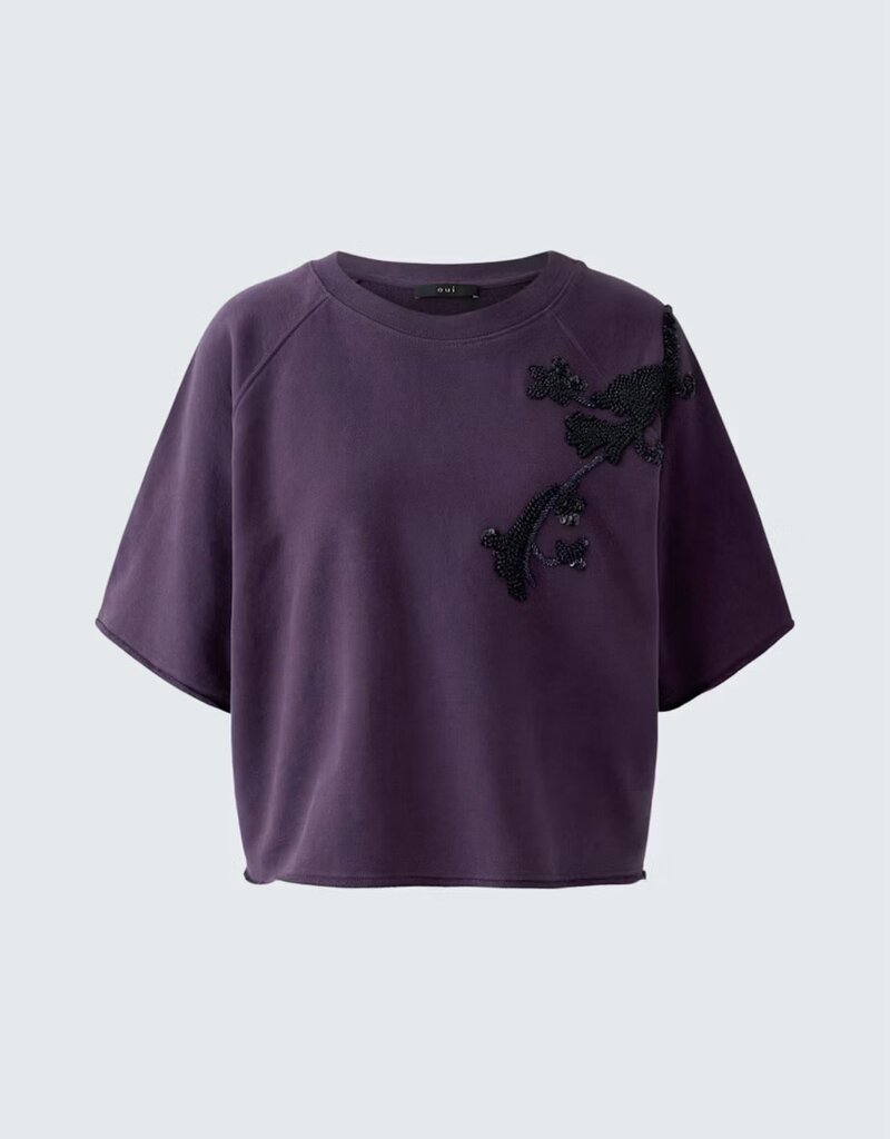 Oui Beaded Sweatshirt