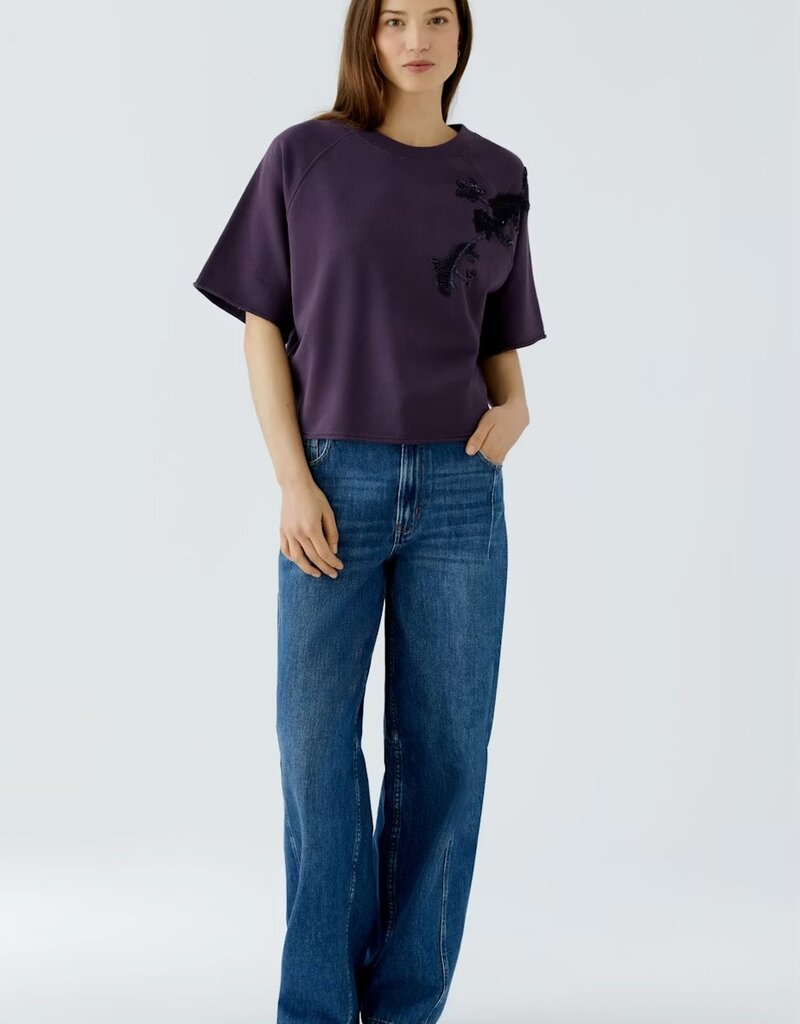 Oui Beaded Sweatshirt