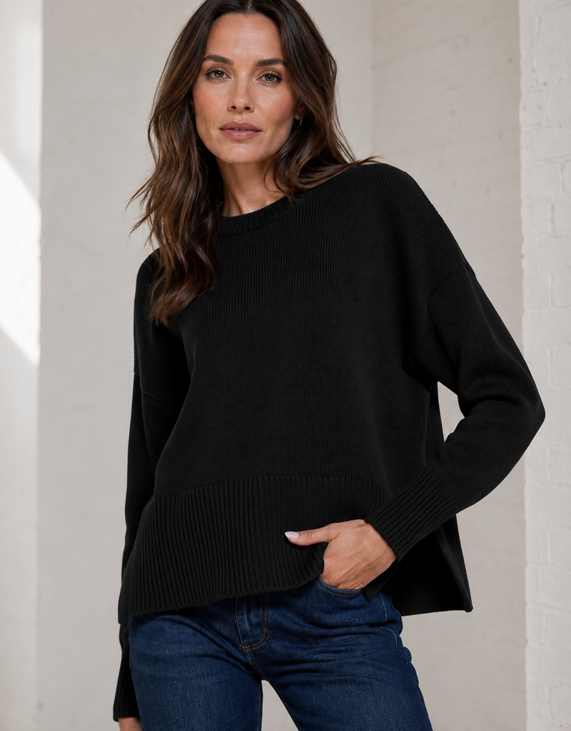 Autumn Cashmere Boxy Solid Crew