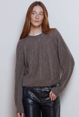 Autumn Cashmere Cable Yoke Crew