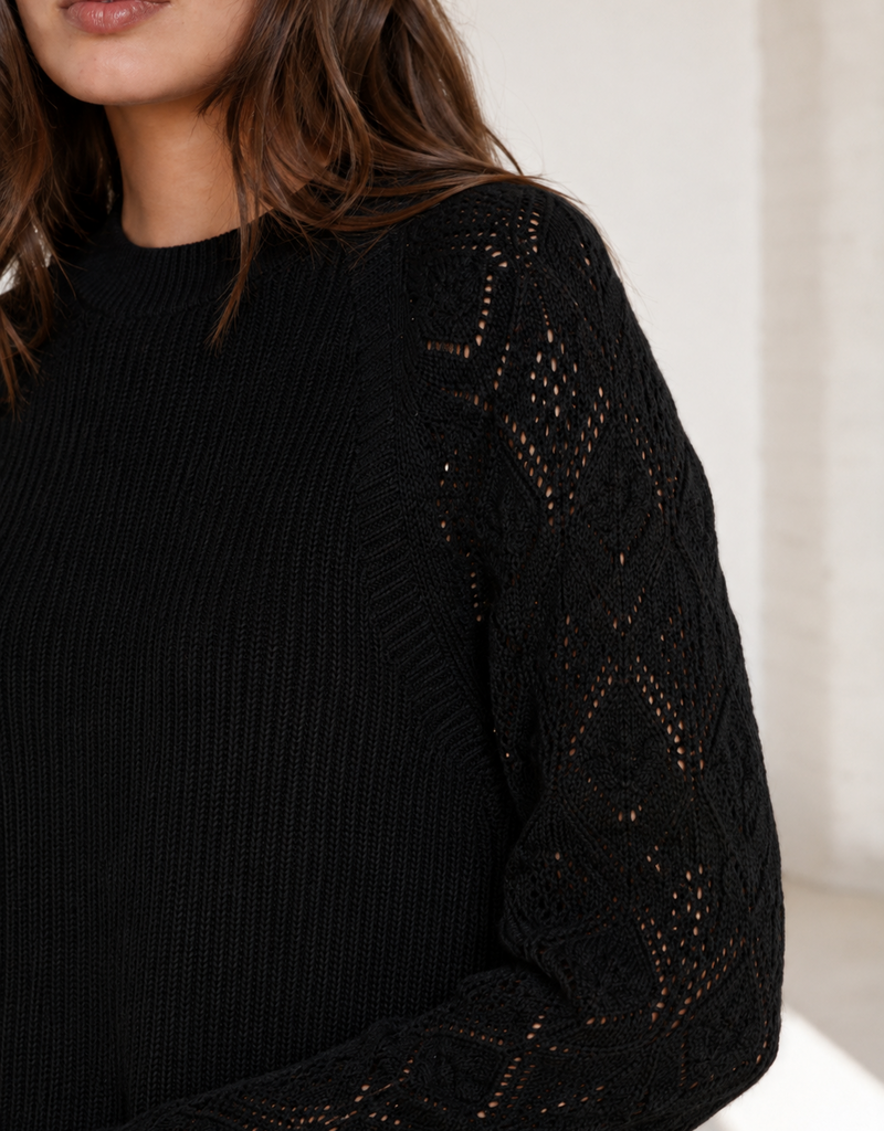 Autumn Cashmere Pointelle Raglan