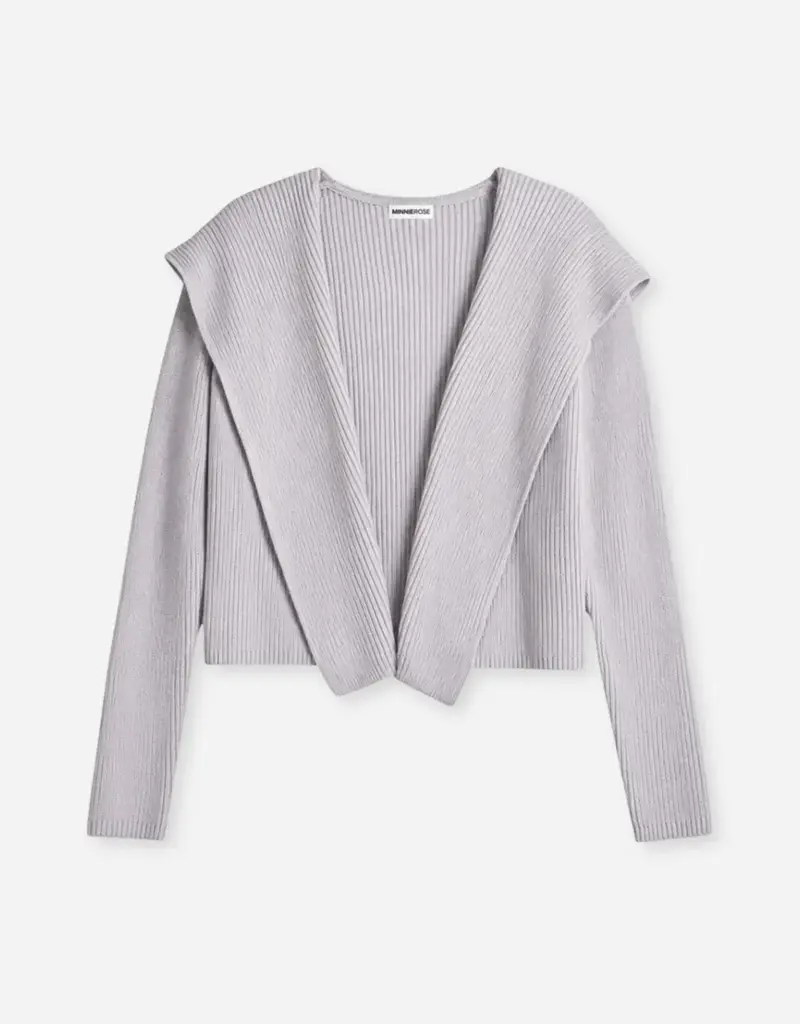 Minnie Rose Shaker Hooded Flyaway Cardigan