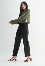 Just Black Denim High Rise Utility Wide Leg