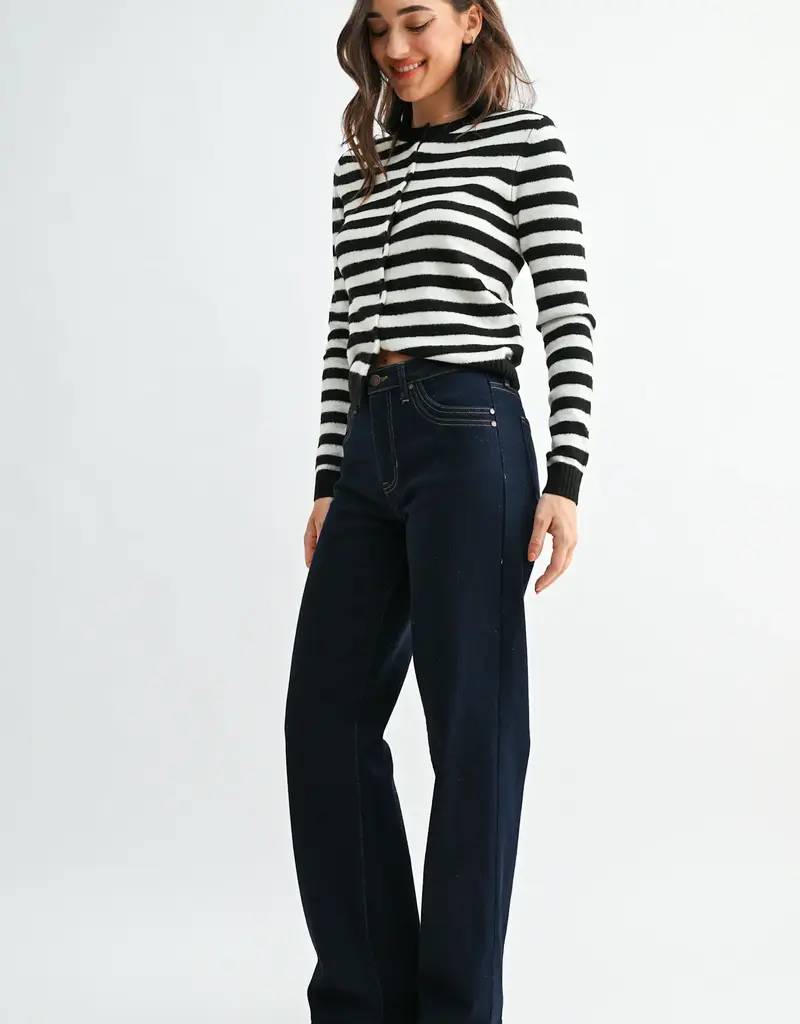 Just Black Denim Double Pocket Wide Leg