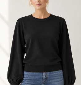 Minnie Rose Button Crewneck