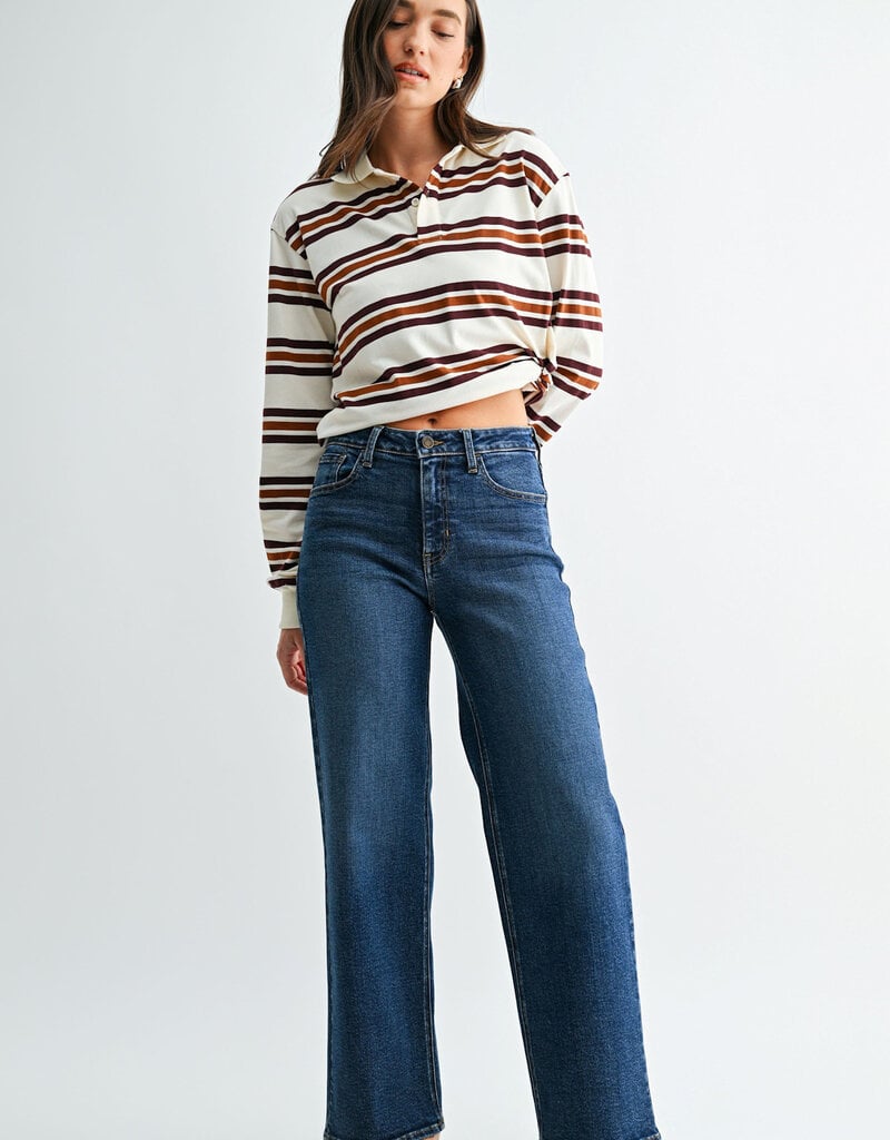 Just Black Denim Mid Rise Striaight