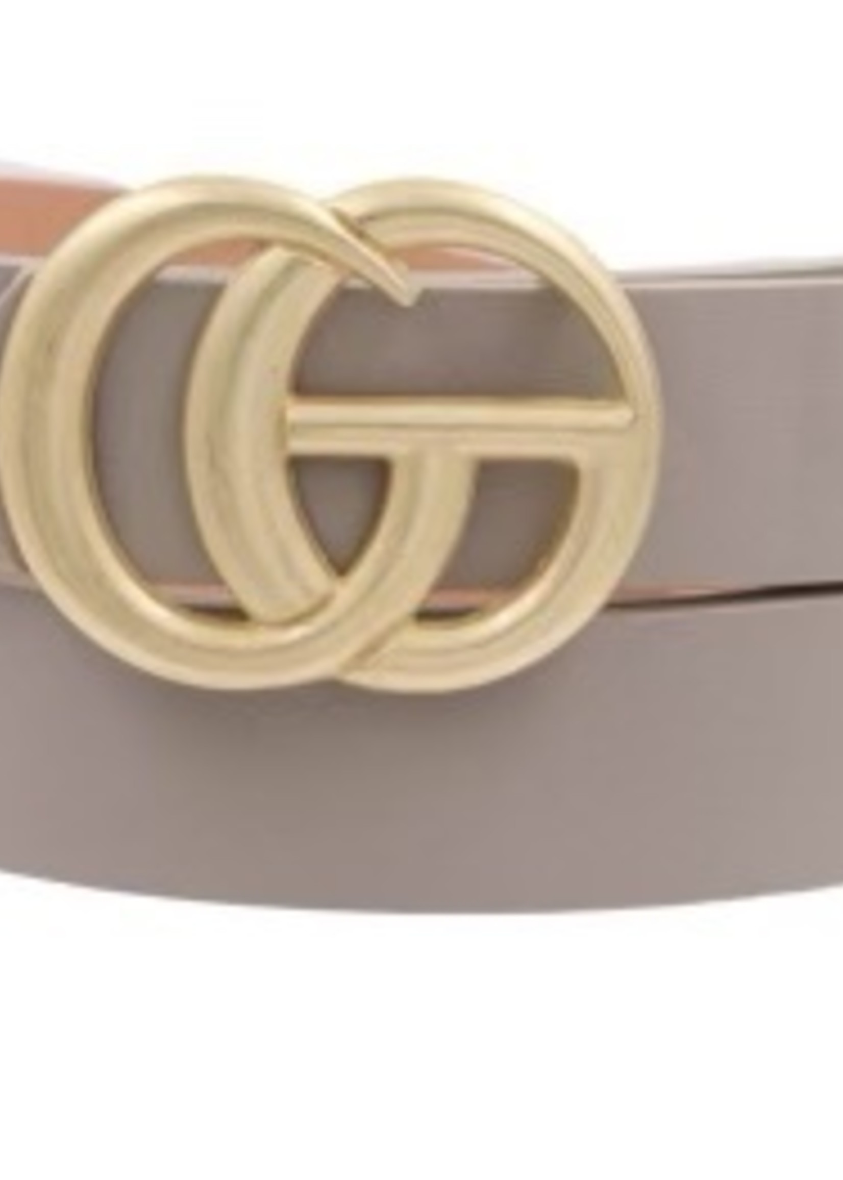 Artbox 1" belt with gold buckle