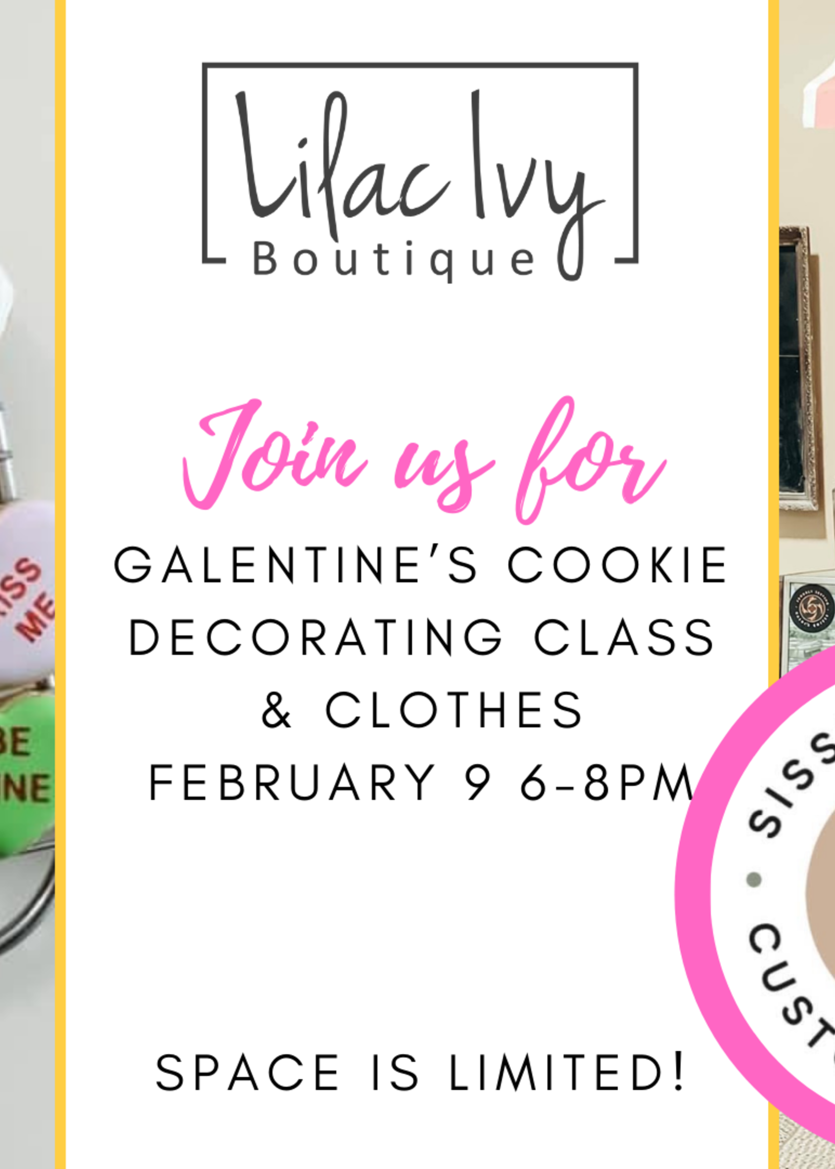 Galentine Cookie Decorating Event - February 9 6-8PM