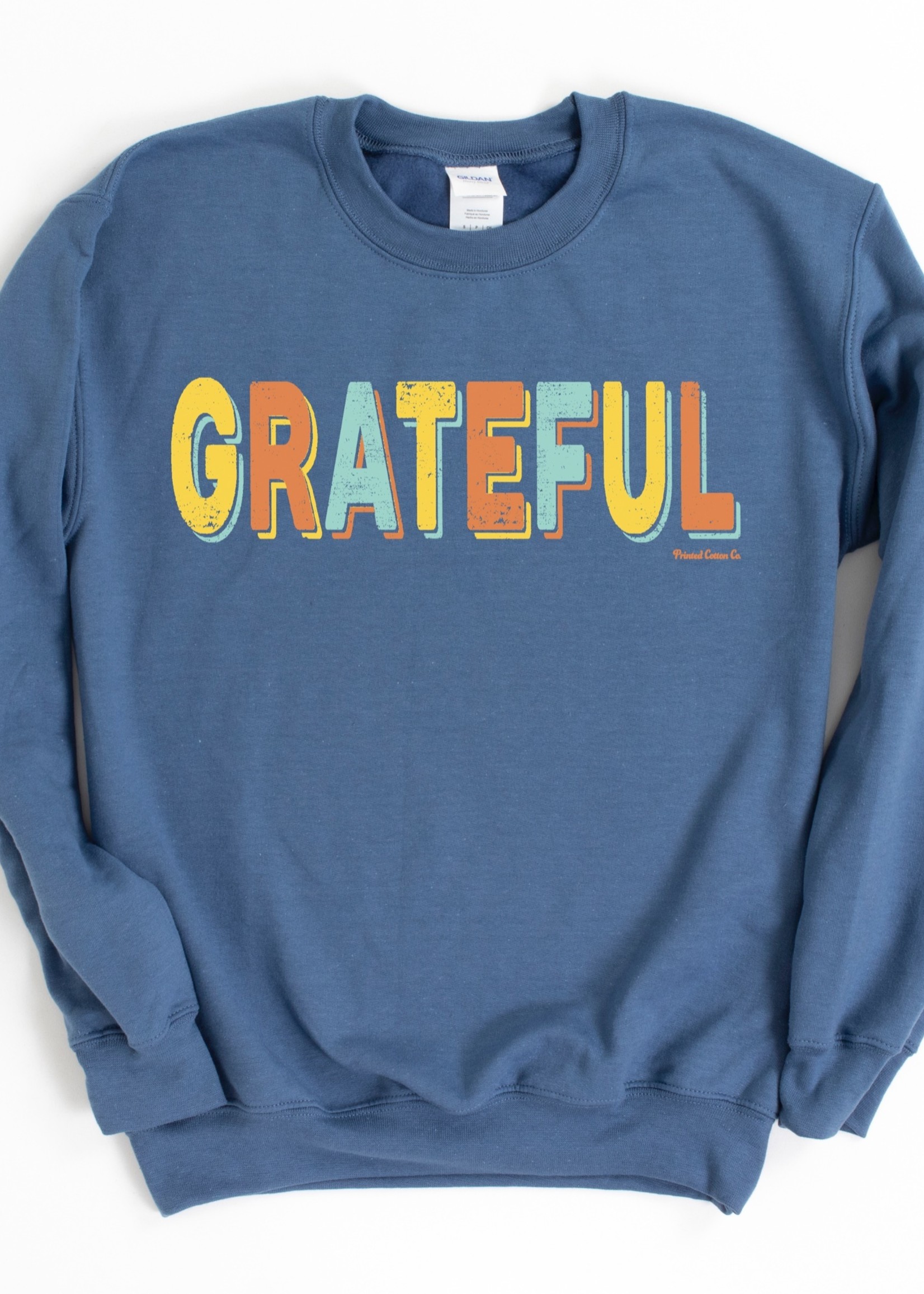 Fall Graphic Sweatshirts - Pumpkin Season or Grateful