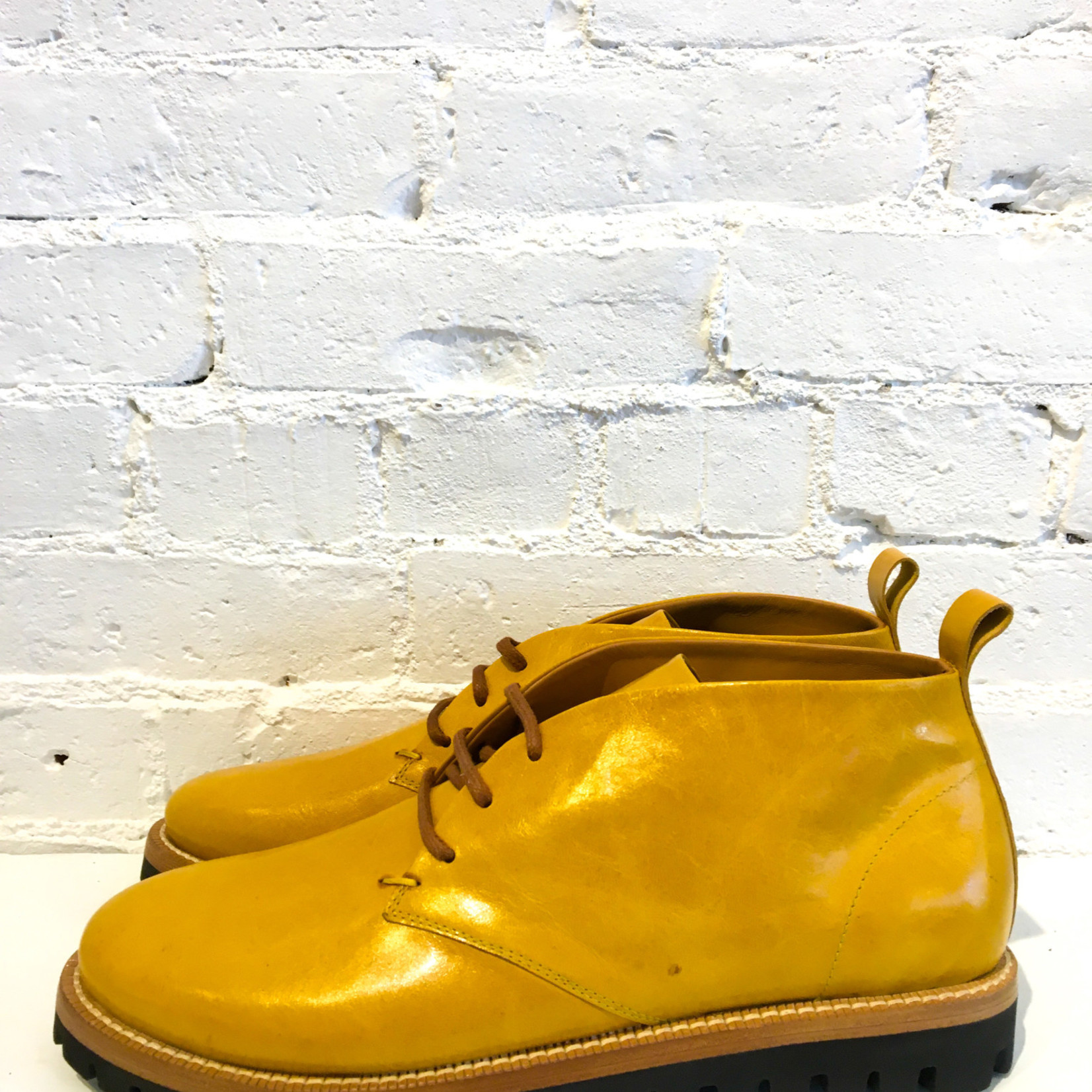 Cappelletti Desert Lace Up Boots- Yellow