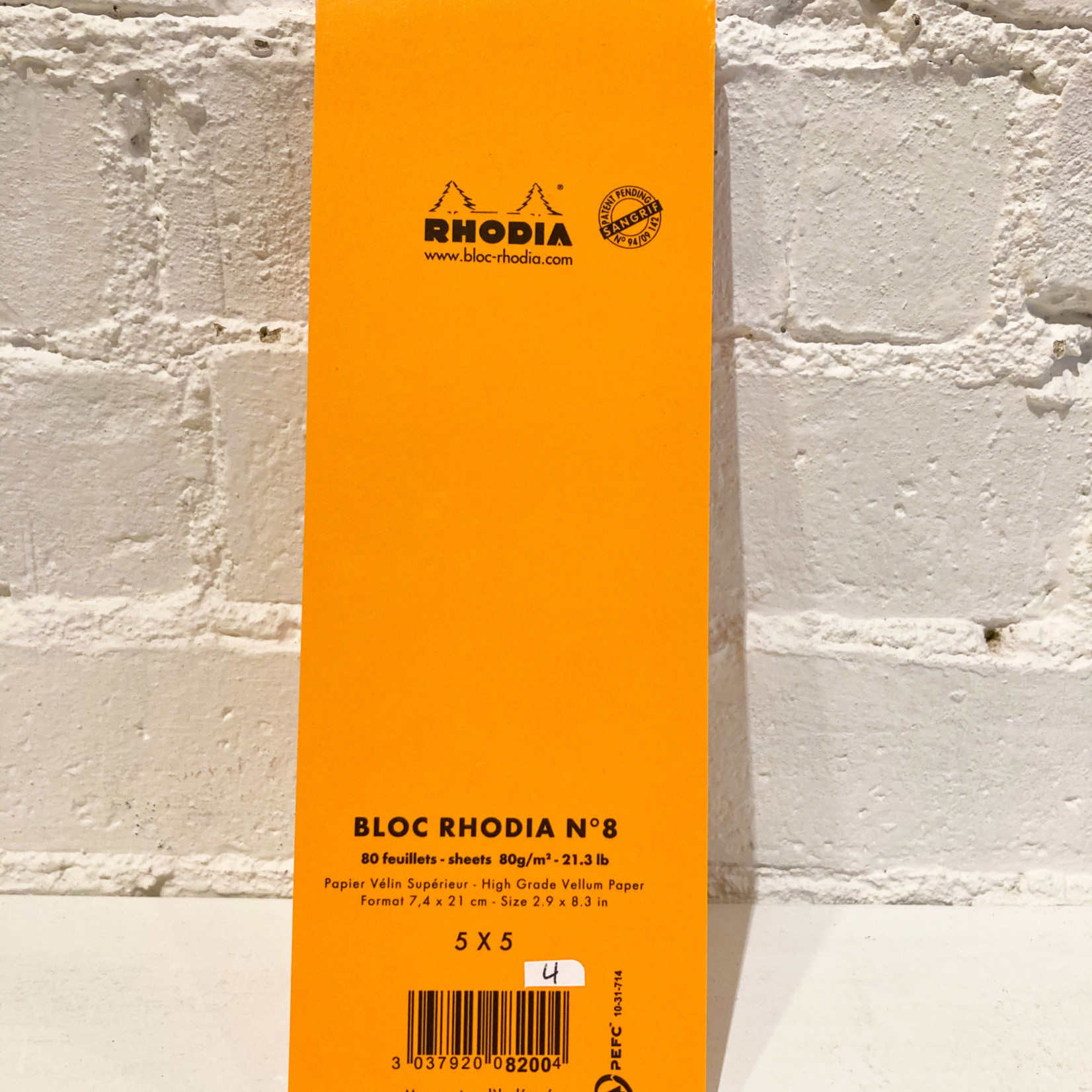 Rhodia Bloc Rhodia #8 Orange