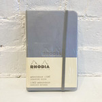 Rhodia Lined Notebook Silver