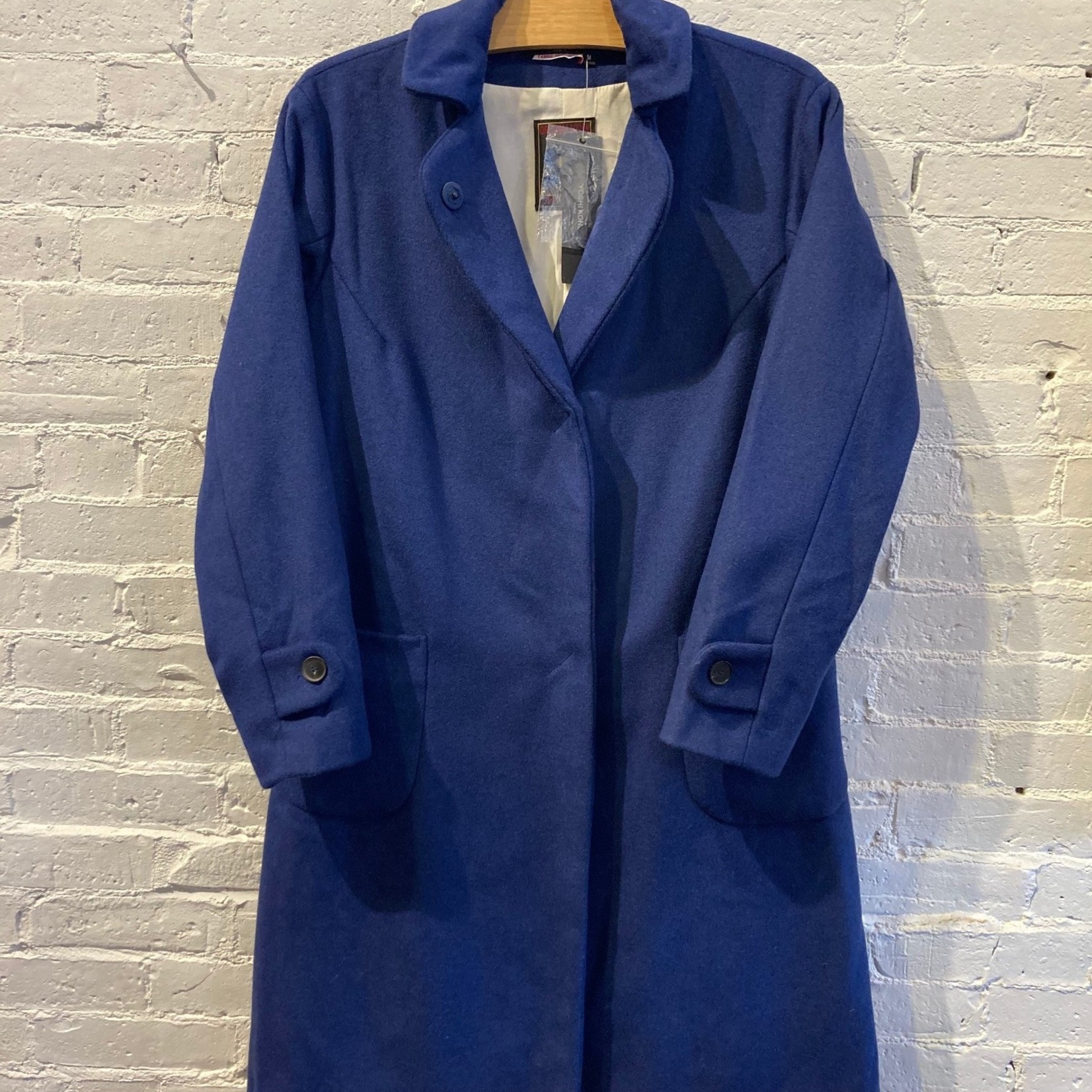 Yoshi Kondo Yoshi Kondo Blue Wool Coat