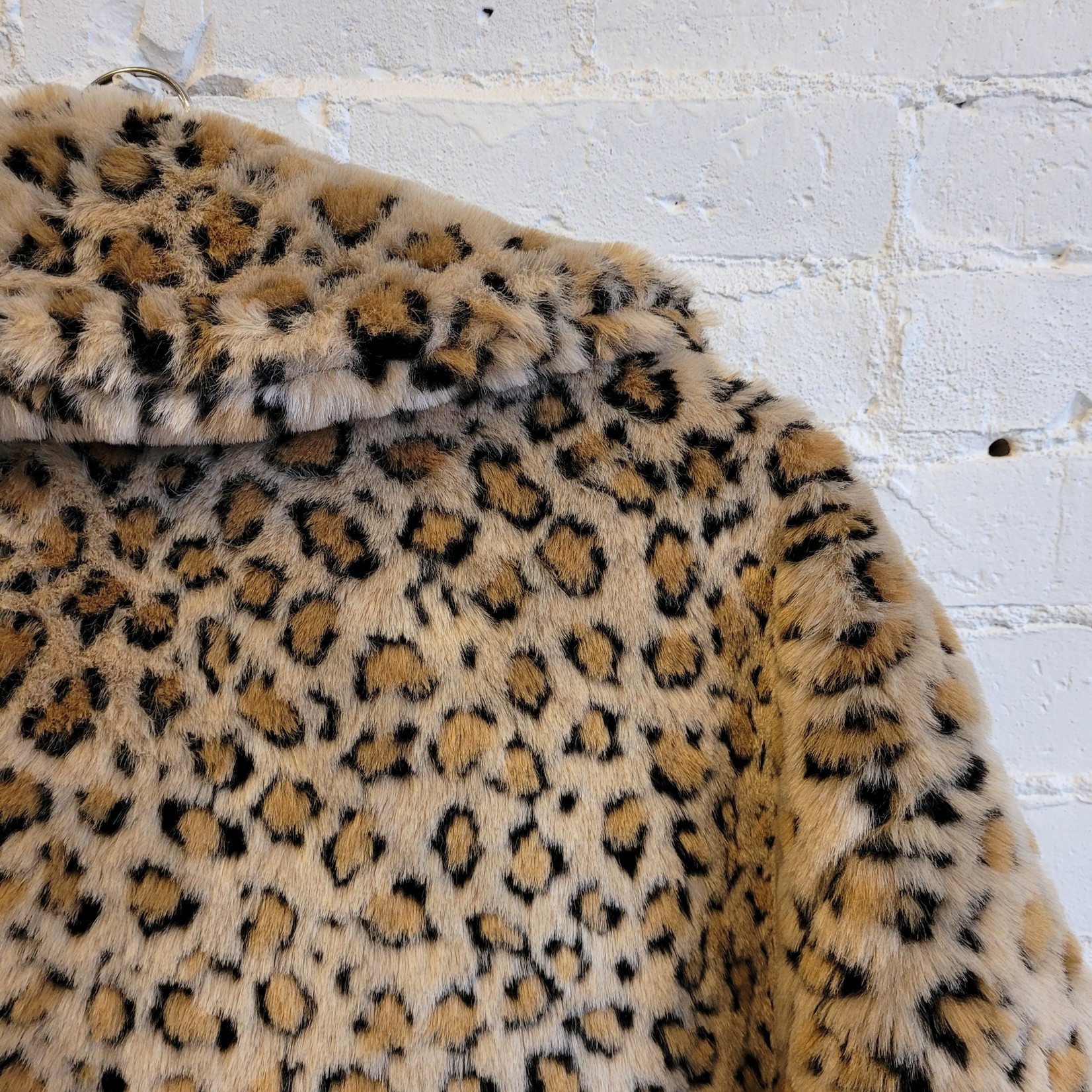 Hache Hache: Faux Leopard Swing Jacket