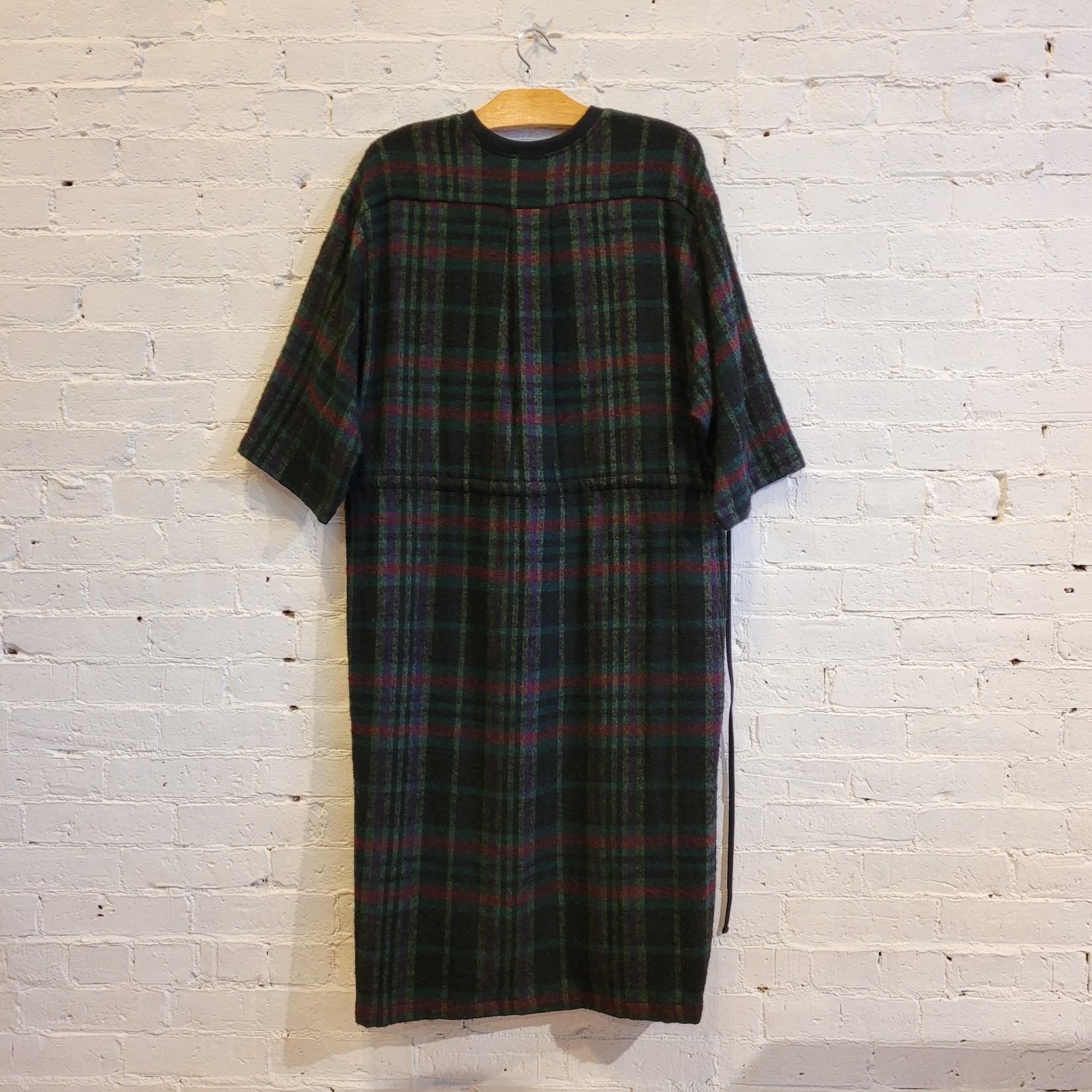 Hache Hache Plaid Print Mid-Length Dress