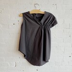 Serienumerica Serienumerica: Asymmetric Cotton Poplin Top