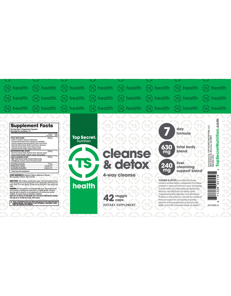 Top Secret Nutrition Top Secret Cleanse & Detox