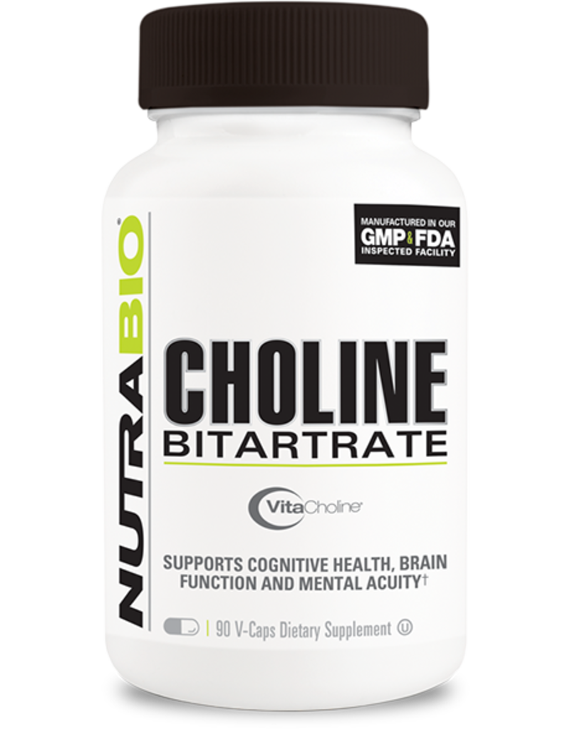 Nutrabio Nutrabio Choline Bitartrate 550mg - 90 vegetable caps