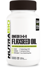 Nutrabio Nutrabio Flaxseed Oil - 240 gels