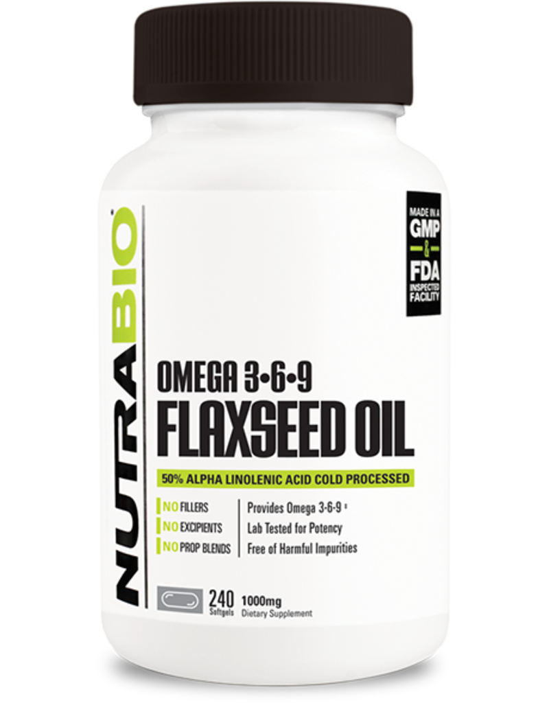 Nutrabio Nutrabio Flaxseed Oil - 240 gels