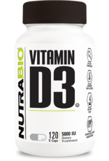 Nutrabio Nutrabio Vitamin D 5000iu - 120 vegetable caps