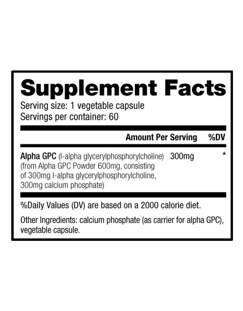 Nutrabio Nutrabio Alpha GPC - 60 caps