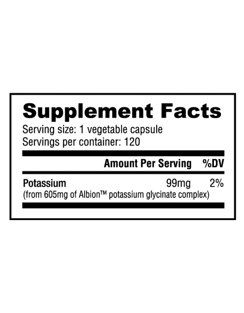 Nutrabio Nutrabio Potassium Complex - 120 caps