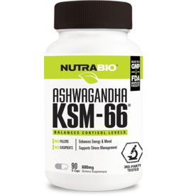 Nutrabio Nutrabio Ashwagandha KSM-66 - 90 Capsules