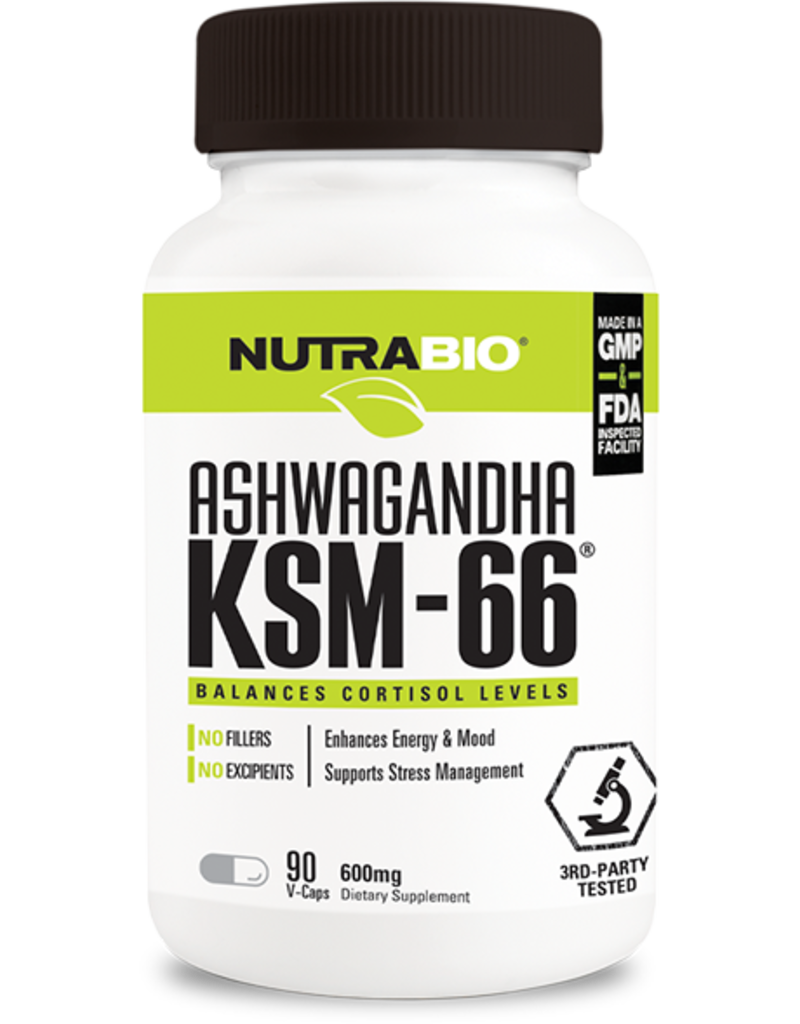 Nutrabio Nutrabio Ashwagandha KSM-66 - 90 Capsules