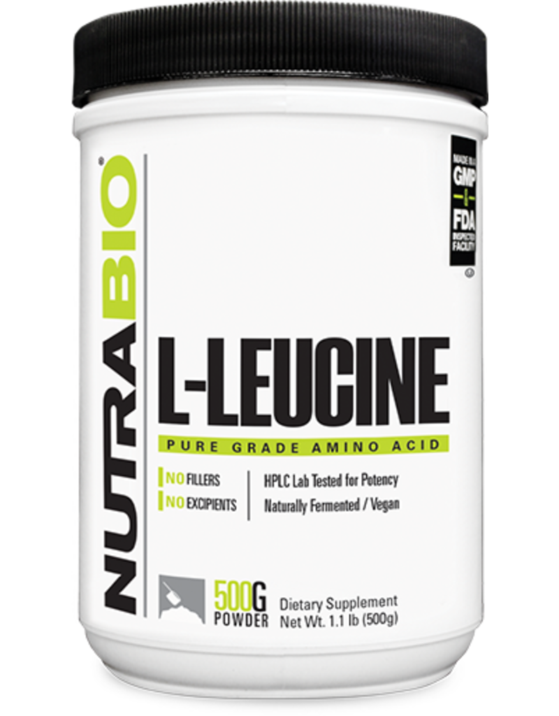 Nutrabio Nutrabio Leucine Powder - 500 Grams