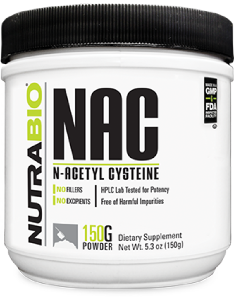 Nutrabio Nutrabio N-Acetyl-Cysteine Powder (NAC) - 150 Grams