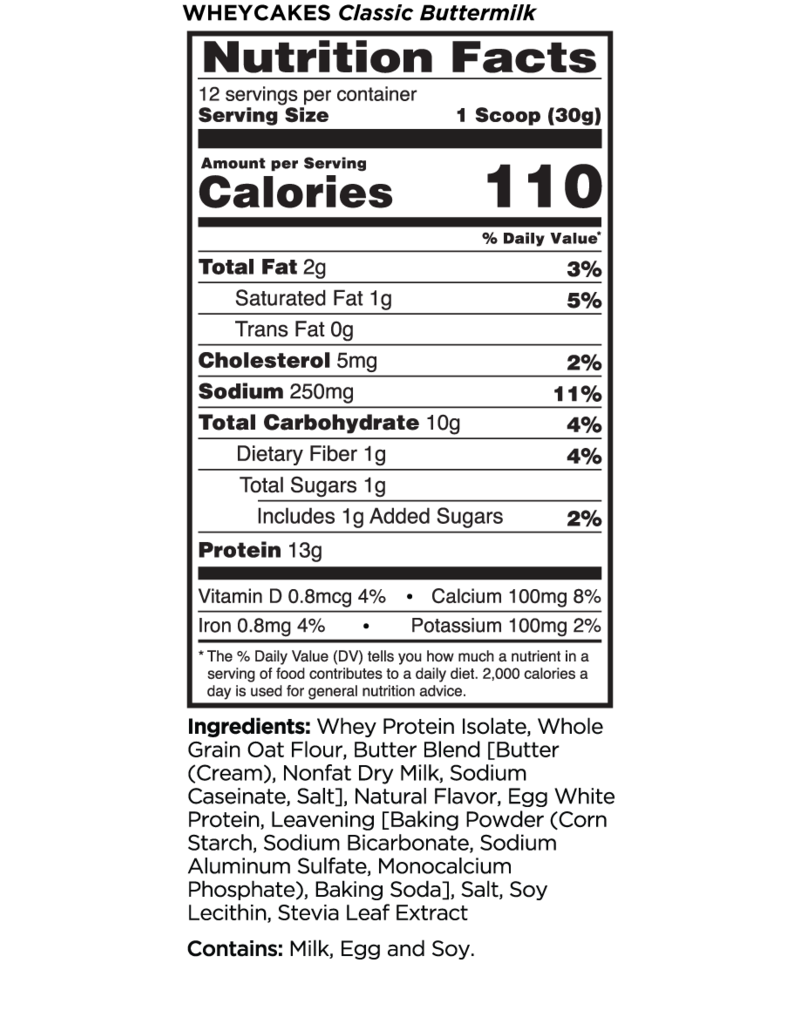 Rule1 Protein Foods  Protein Omelets & Whey Cakes